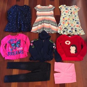 Girls mixed clothing lot 4T 4 5 XS